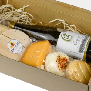 Box Prezentowy Serów 1kg netto + Wino